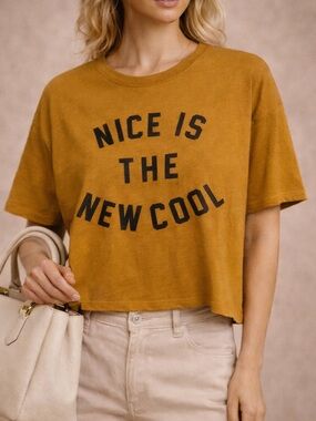 Bucket List Graphic Tee Nice Is The New Cool Cropped Tee S